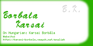 borbala karsai business card